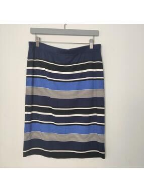 Max Edition Striped Pencil Skirt Size Large